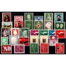 1952-1955 - Vesttyskland - Lot med forskellige enkeltmærker og sæt - Postfrisk.